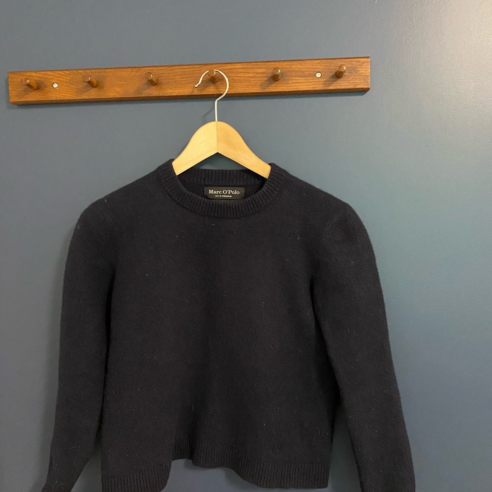 Marc O'Polo Women's Black Crew Neck Sweater